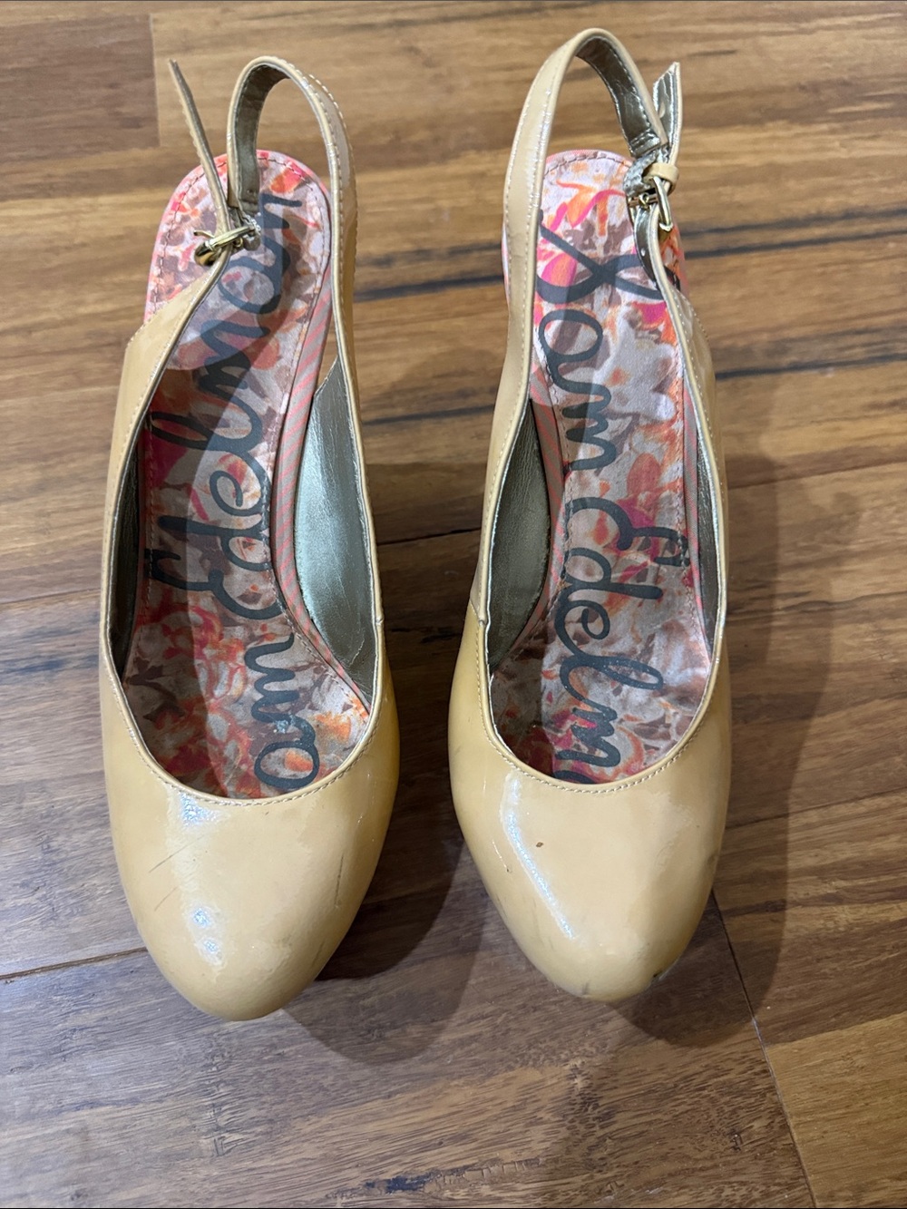 Sam Edelman Mallory Tan Women's Slingback Pumps
